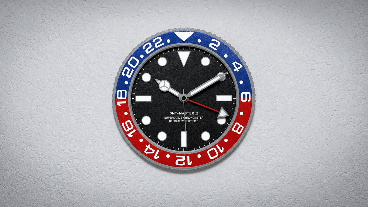 GMT Master II 3D Wall Clock 25 CM