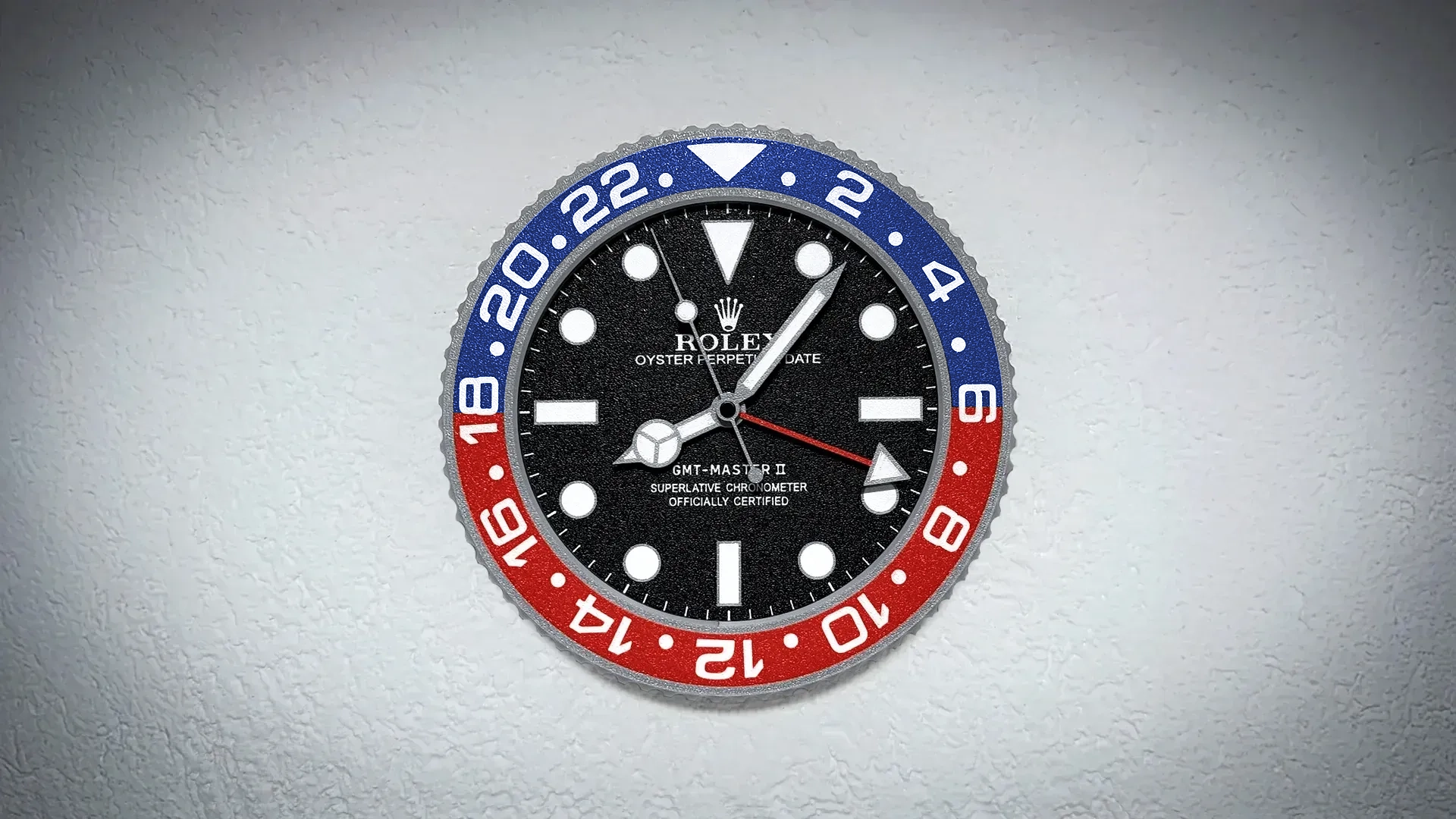 Rolex GMT Master II 3D Wall Clock