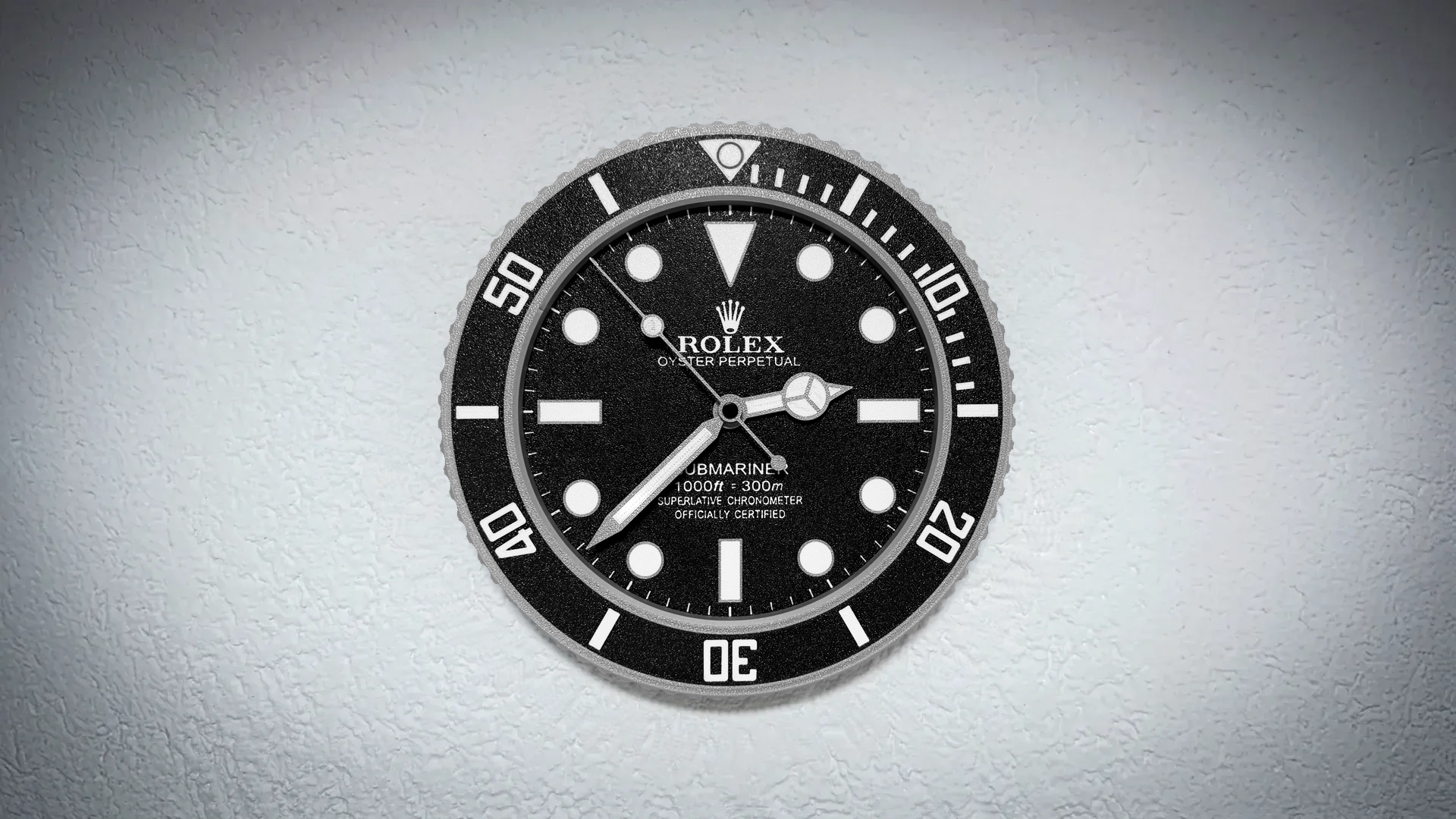 Rolex Submariner 3D Wall Clock